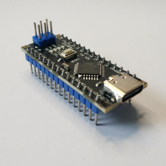 NANO 3.0 with soldered headers : USB-C : ATmega328P : Compatible with Arduino