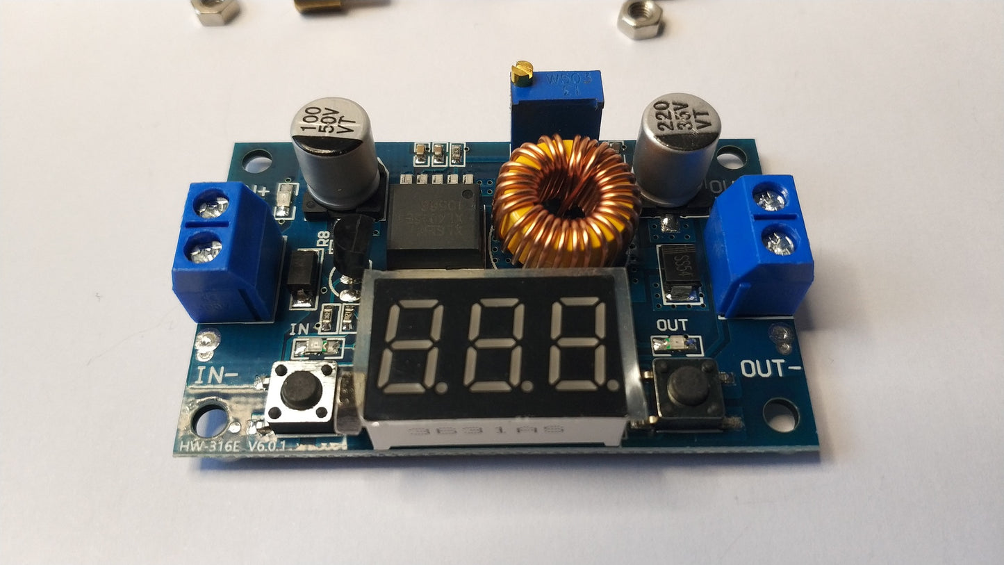 XL4015 5A 75W DC-DC Step Down Buck Converter with LED voltage display