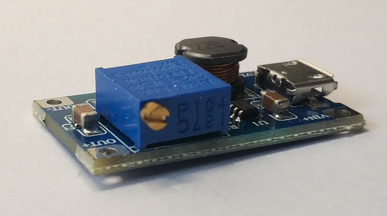 MT3608 Micro USB : 2A DC-DC Step Up 2-24V : Adjustable Converter Boost Module