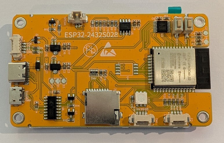 ESP32 Cheap Yellow Display (CYD) - 2.8 inch display devkit- ESP32-2432S028