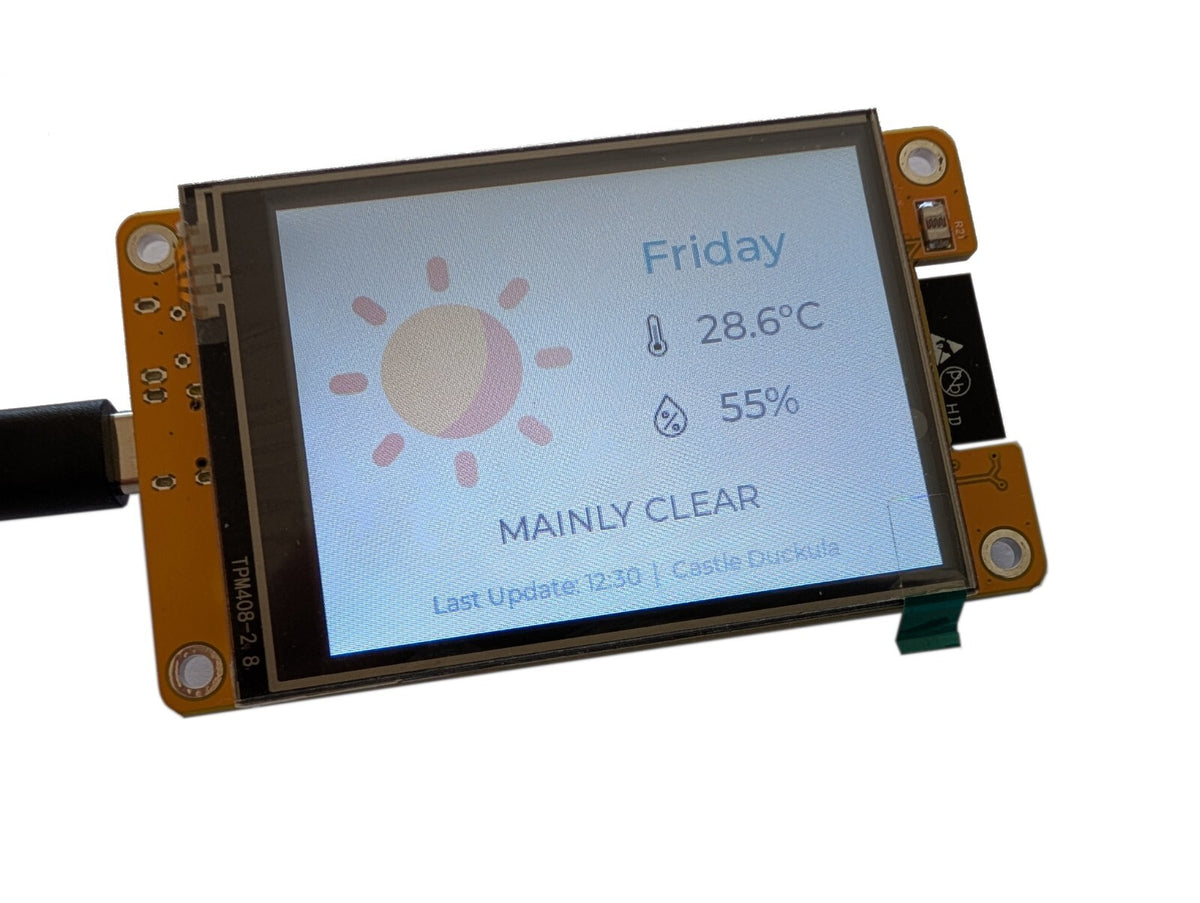 ESP32 Cheap Yellow Display (CYD) - 2.8 inch display devkit- ESP32-2432S028