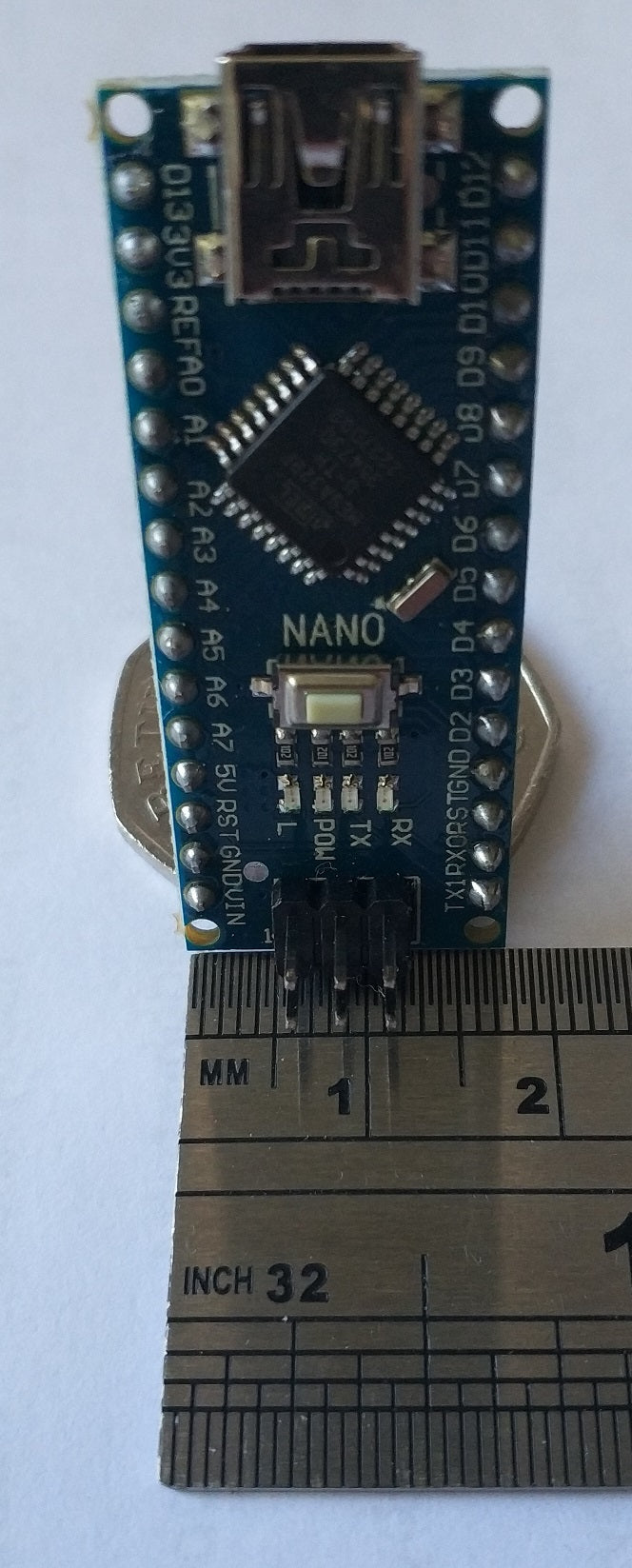 NANO 3.0 with soldered headers : ATMEGA328P : Compatible with Arduino